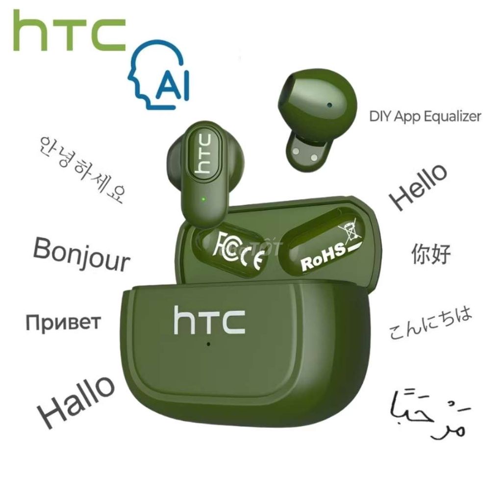 Tai nghe không dây HTC NE51 Xanh ô liu. Mua bán Tivi, Âm thanh tại Thành phố Trà Vinh Trà Vinh được đăng bởi Quang hình 1