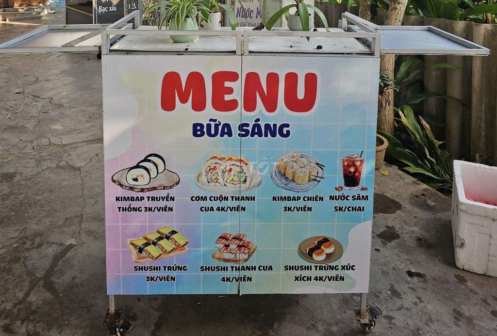 Xe đẩy bán hàng. Mua bán Đồ chuyên dụng, Giống nuôi trồng tại Huyện Đất Đỏ Bà Rịa - Vũng Tàu được đăng bởi Nhung hình 1