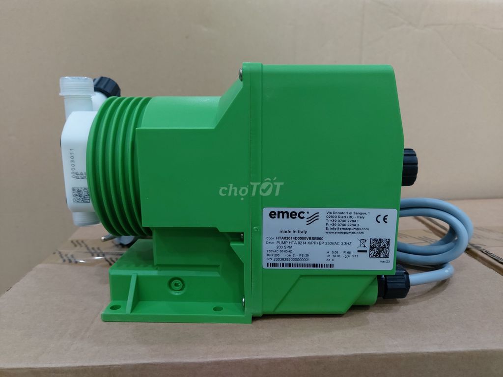 Bơm định lượng Solenoid HTA hãng EMEC Italy CS 14L