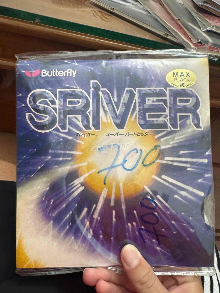 Mặt vợt Butterfly SRIVER Đen. Mua bán Đồ thể thao, Dã ngoại tại Thành phố Long Xuyên An Giang được đăng bởi nam nguyễn hình 1