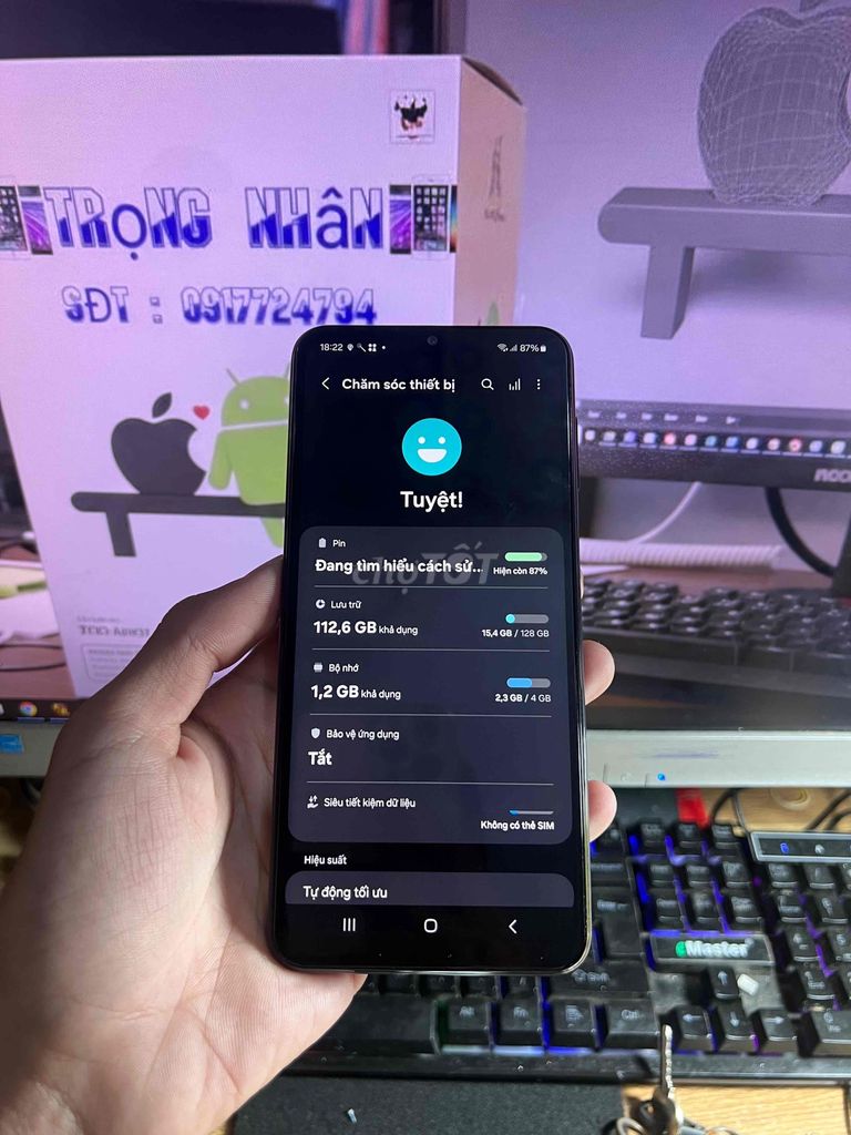 Samsung Galaxy A23 128GB Đen. Mua bán Điện thoại tại Thành phố Châu Đốc An Giang được đăng bởi jaiFone hình 1
