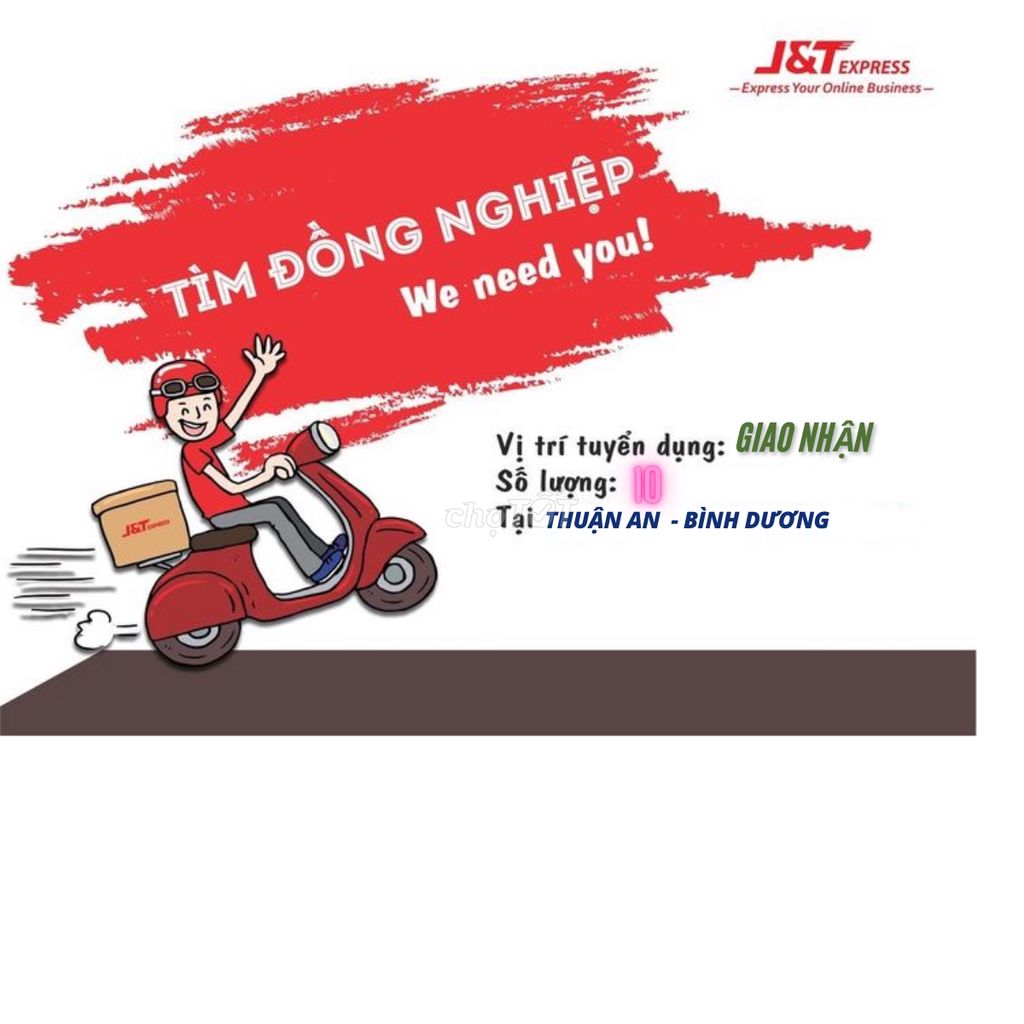 J&T tuyển dụng Shipper