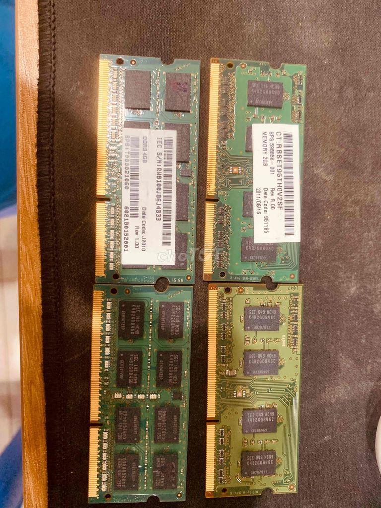 RAM DDR3 4GB/2GB Xanh lá. Mua bán Linh kiện (RAM, Card...) tại Huyện Hoài Đức Hà Nội được đăng bởi Hao Dinh hình 1