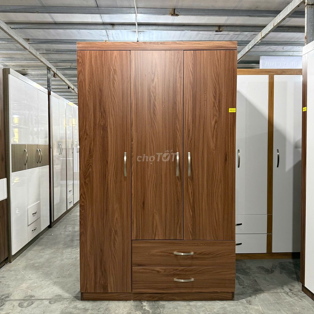 Tủ quần áo 3 cánh NÂU màu 6089 (Hàng MỚI 100%). Mua bán Tủ, kệ gia đình tại Quận Cẩm Lệ Đà Nẵng được đăng bởi Huỳnh Hà  hình 1