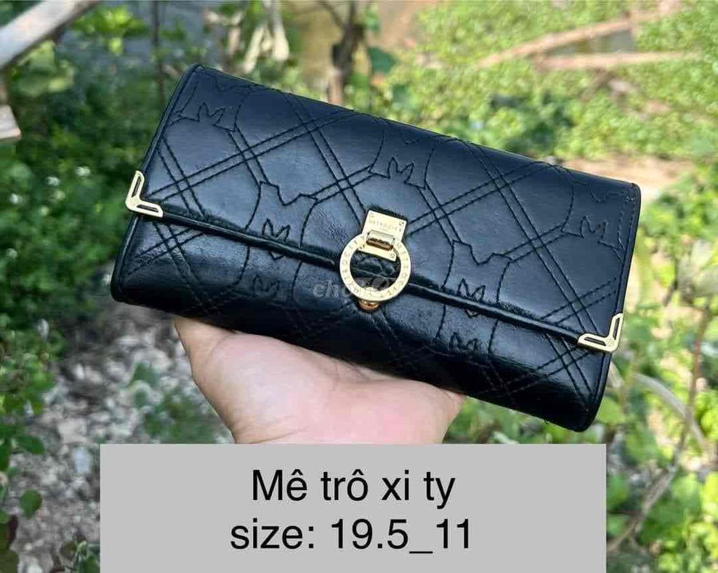 Ví cầm tay gập 3 METRO CITY size 19.5x11