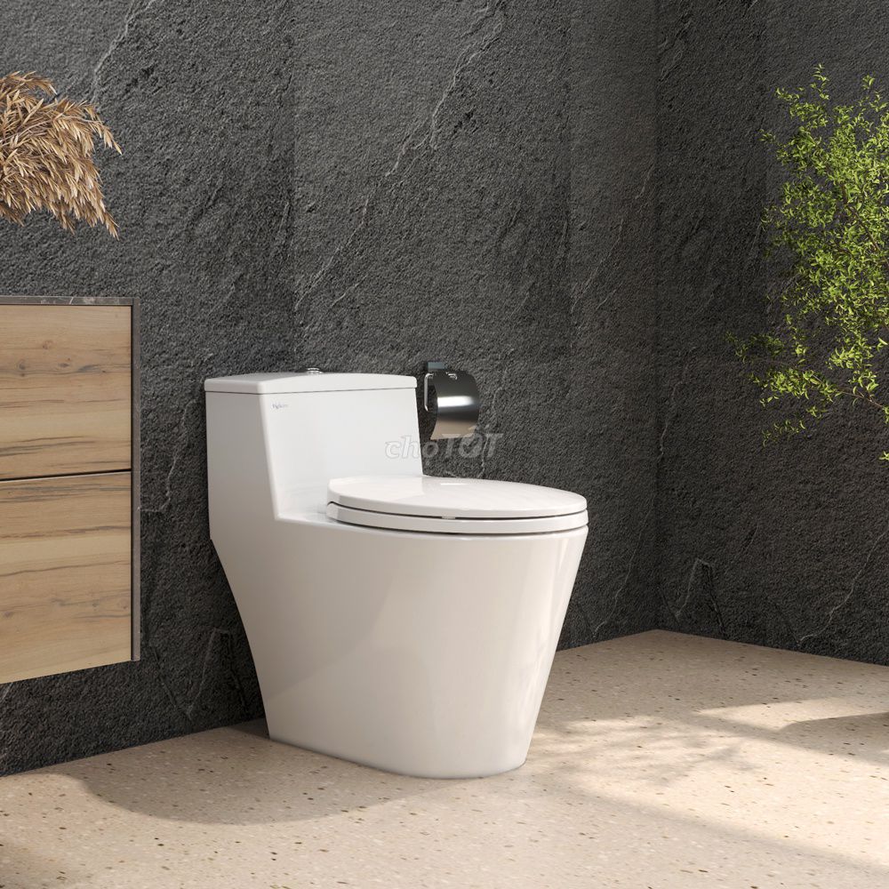 Bàn cầu Viglacera V823 Trắng. Mua bán Thiết bị vệ sinh, nhà tắm tại Thành phố Thủ Dầu Một Bình Dương được đăng bởi Minh Hoàng hình 1