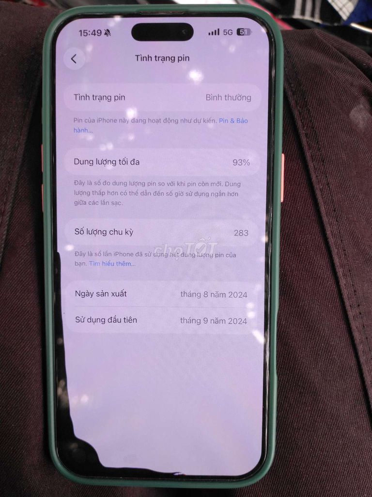 Apple iPhone 16 Pro Max 256GB Mỹ Màn mực. Mua bán Điện thoại tại Huyện Mỹ Lộc Nam Định được đăng bởi Trần Trung hình 1
