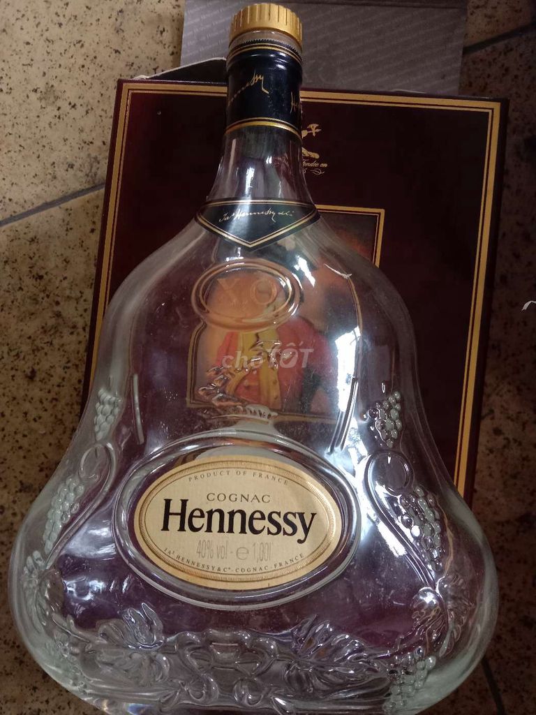 Chai rượu CỔ Hennessy 1lít hàng HIẾM