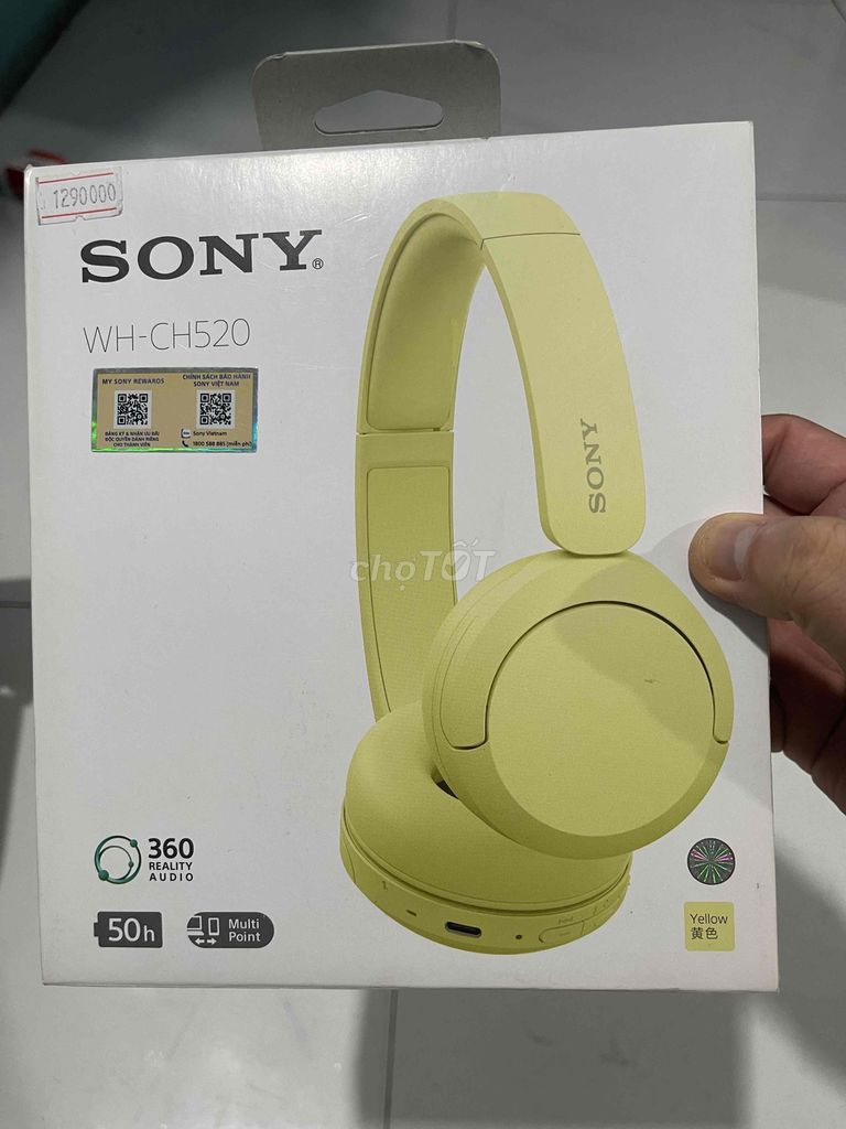 Tai nghe chụp tai Sony WH-CH520 Vàng Bluetooth. Mua bán Tivi, Âm thanh tại Thành phố Biên Hòa Đồng Nai được đăng bởi nguyễn châu anh hiền hình 1