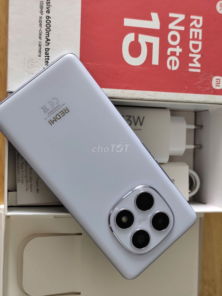 Xiaomi Redmi Note 15 4G 128GB Trắng Như mới. Mua bán Điện thoại tại Quận 7 Tp Hồ Chí Minh được đăng bởi MR THÔNG  hình 1