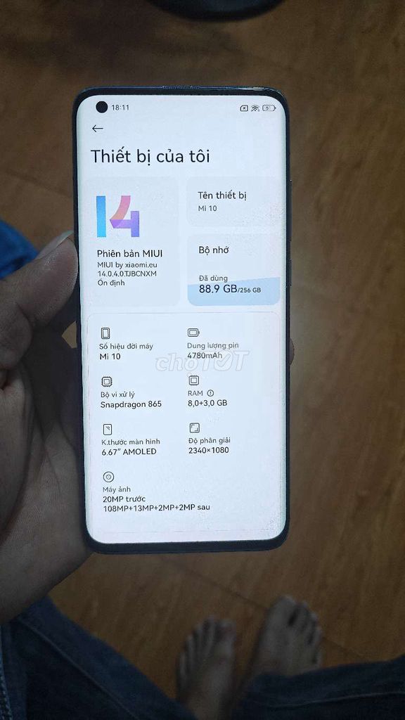 Xiaomi Mi 10 5G 256GB. Mua bán Điện thoại tại Huyện Việt Yên Bắc Giang được đăng bởi Anh Liên hình 1