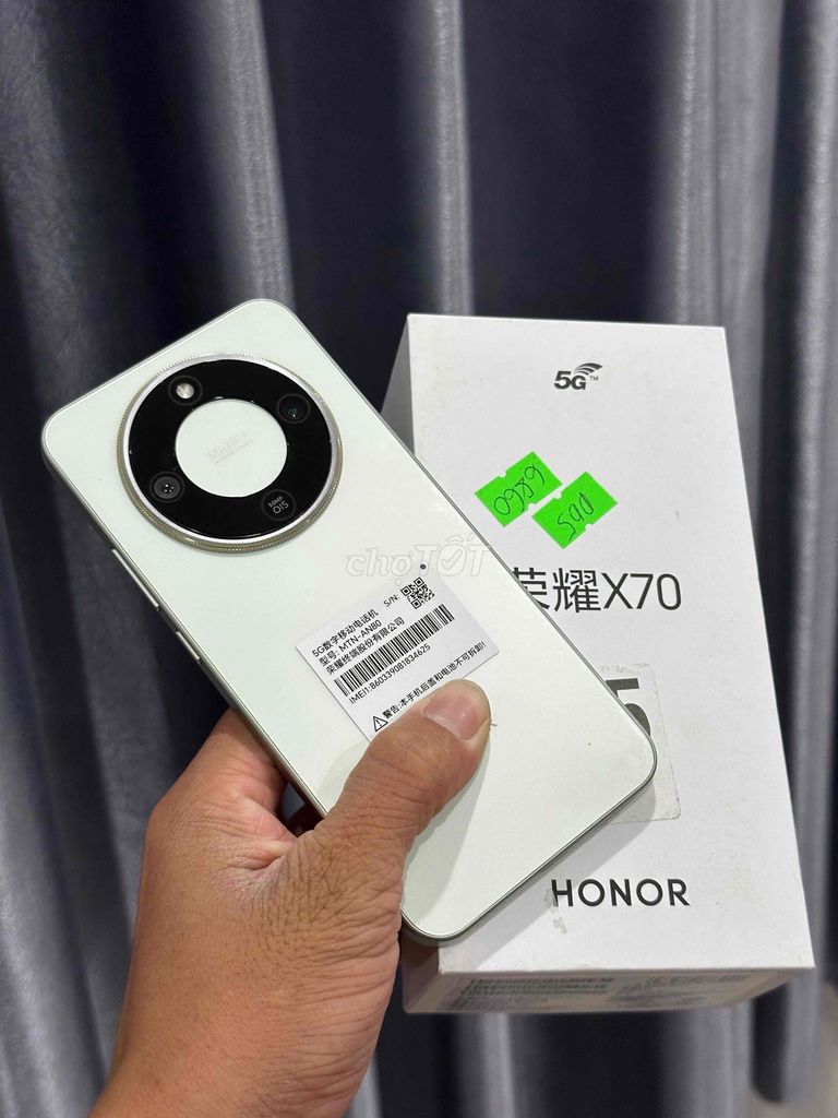 e cần bán Honor x70 5G ram 12/512 fullbox zin đẹp. Mua bán Điện thoại tại Thành phố Đồng Xoài Bình Phước được đăng bởi Hoàng hải hình 1