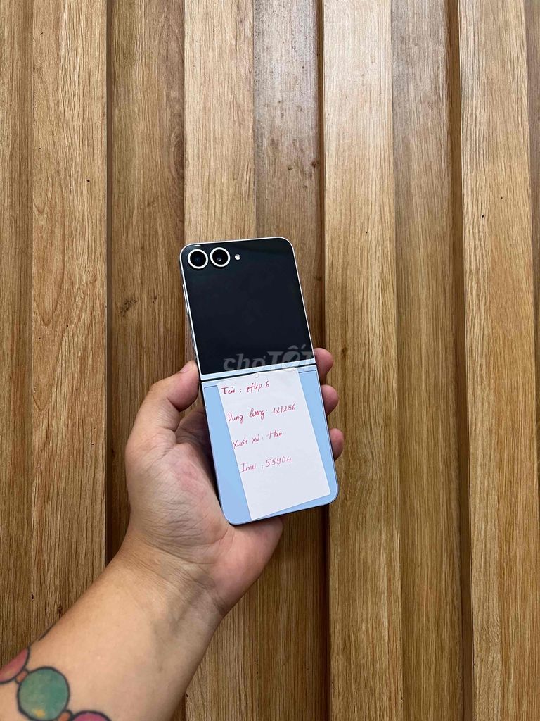 Samsung Z Flip 6 256GB Xanh Hàn Quốc Like New. Mua bán Điện thoại tại Quận Đống Đa Hà Nội được đăng bởi  HT Mobie Trả góp nợ xáu bao duyệt hình 1