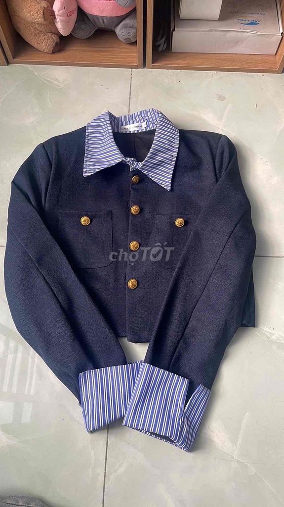 Áo khoác nữ Vải Xanh navy Trẻ trung. Mua bán Quần áo tại Quận 12 Tp Hồ Chí Minh được đăng bởi ji hình 1
