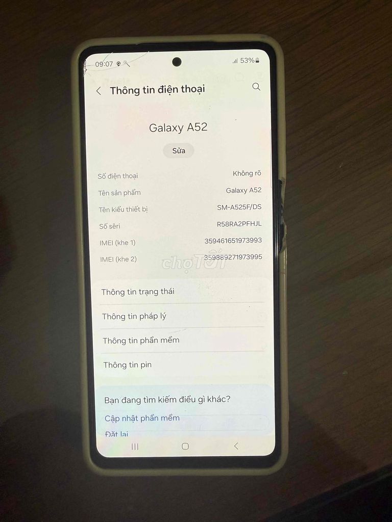sam sung A 52 dư bán. Mua bán Điện thoại tại Thành phố Tuyên Quang Tuyên Quang được đăng bởi sài thành hình 1