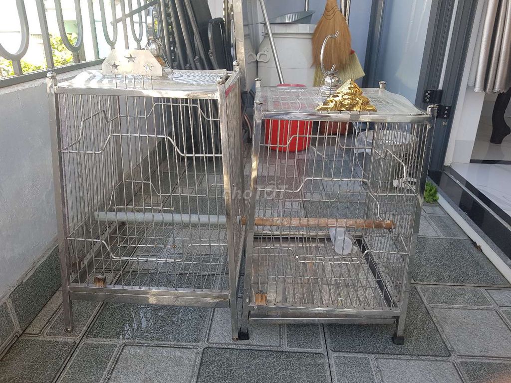 Lồng chim Inox màu Bạc. Mua bán Phụ kiện, Thức ăn, Dịch vụ tại Quận Thanh Khê Đà Nẵng được đăng bởi Thidiemchau Tran hình 1