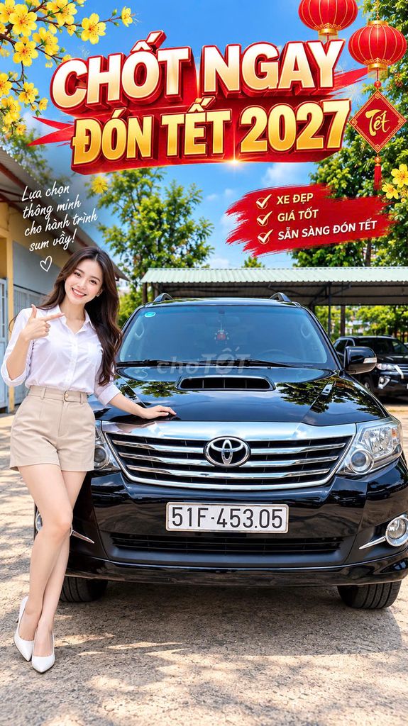 Toyota Fortuner 2016 7 chỗ Đen 208.000 km