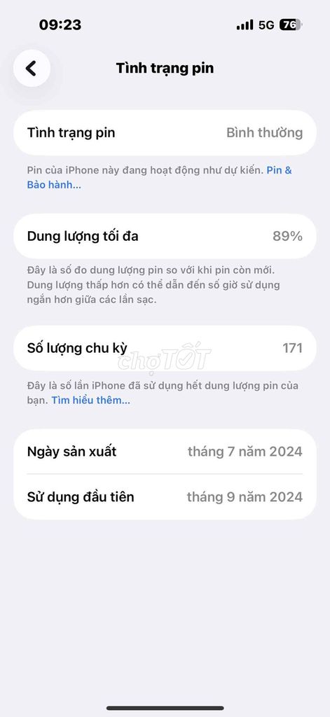 iPhone 16 128GB 98%. Mua bán Điện thoại tại Thành phố Biên Hòa Đồng Nai được đăng bởi Từ Bá Bảo Khang hình 1