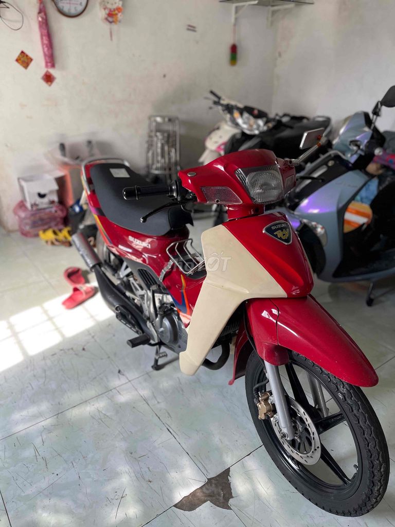 Suzuki RGV 120 Đỏ kem Côn tay. Mua bán Xe máy tại Thành phố Ngã Bảy Hậu Giang được đăng bởi Xe Máy Minh Hiếu Hậu Giang  hình 5