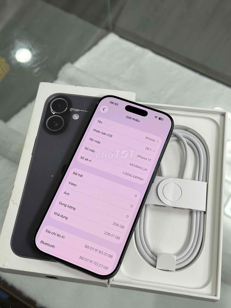 Apple iPhone 17 256GB Đen Lock Sạc 7L đã độ enid. Mua bán Điện thoại tại Quận Cầu Giấy Hà Nội được đăng bởi Luyệnnn hình 1