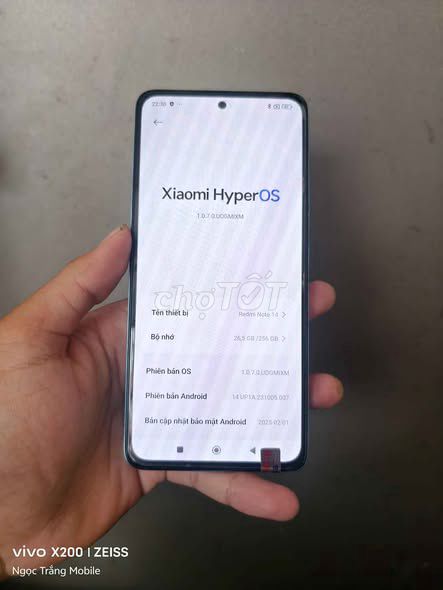 Xiaomi Redmi Note 14 8GB/256GB Xanh dương. Mua bán Điện thoại tại Quận 1 Tp Hồ Chí Minh được đăng bởi Hội Đồ Điện Tử hình 1