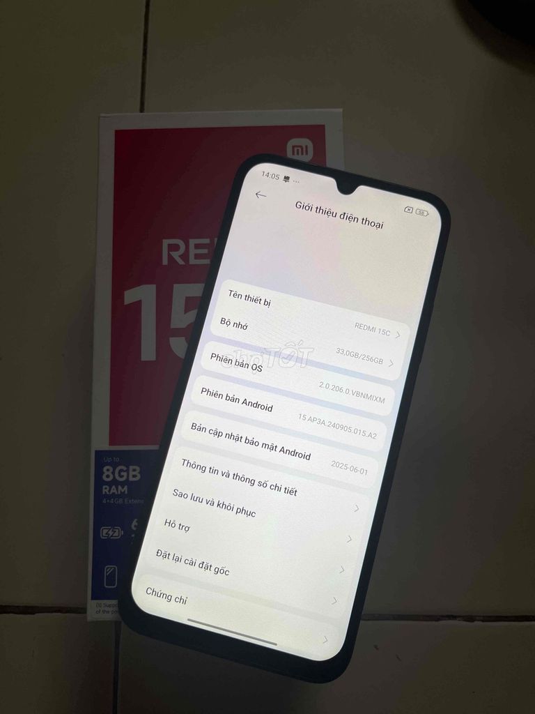 Xiaomi Redmi 15C 256GB Đen Đã sử dụng. Mua bán Điện thoại tại Huyện Hóc Môn Tp Hồ Chí Minh được đăng bởi Tuấn Đồ Dõm hình 1