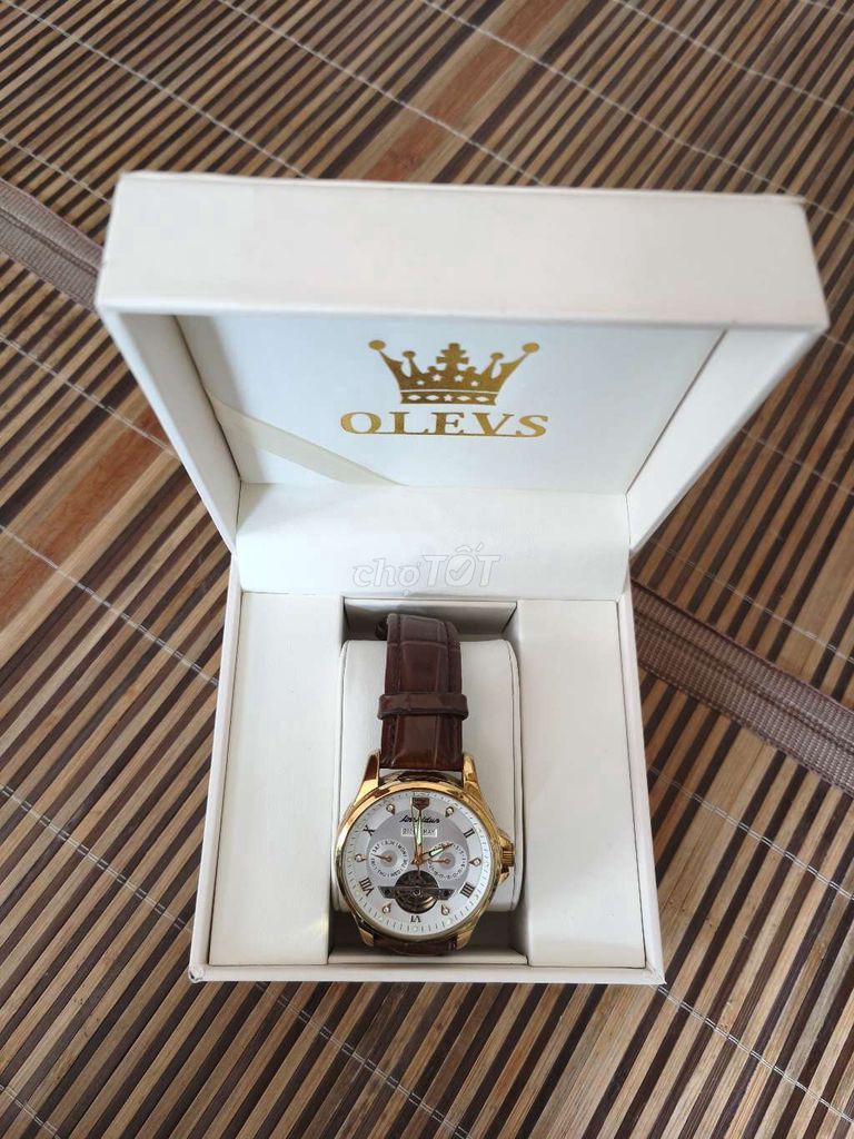 Đồng hồ OLEVS JSDUN Automatic Nam Dây da Nâu. Mua bán Đồng hồ tại Quận Bắc Từ Liêm Hà Nội được đăng bởi Bắc Nguyễn hình 1