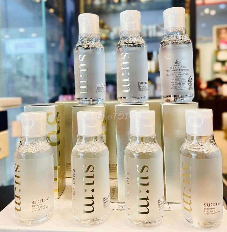 Nước tẩy trang su:m37 3in1 chai mini 100ml. Mua bán Phụ kiện thời trang khác tại Quận 7 Tp Hồ Chí Minh được đăng bởi Tổng Kho Thanh Lý Mỹ Phẩm hình 1