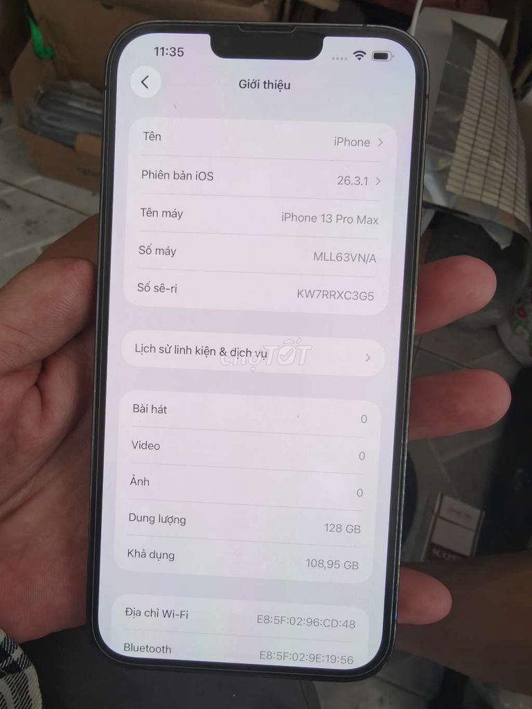 Apple iPhone 13 Pro Max 128GB. Mua bán Điện thoại tại Thành phố Bến Tre Bến Tre được đăng bởi Từ Tuấn Bến Tre hình 1