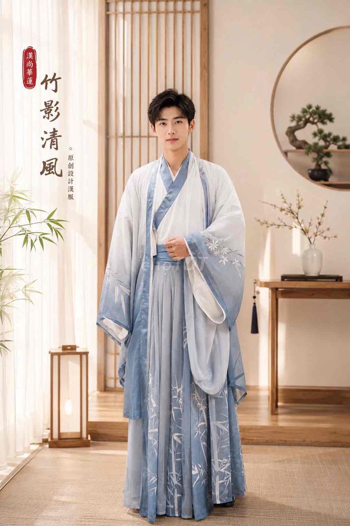 Hán phục Nam Cổ điển - Vải voan - HÀNG MỚI. Mua bán Quần áo tại Quận Tân Phú Tp Hồ Chí Minh được đăng bởi Tem hình 1