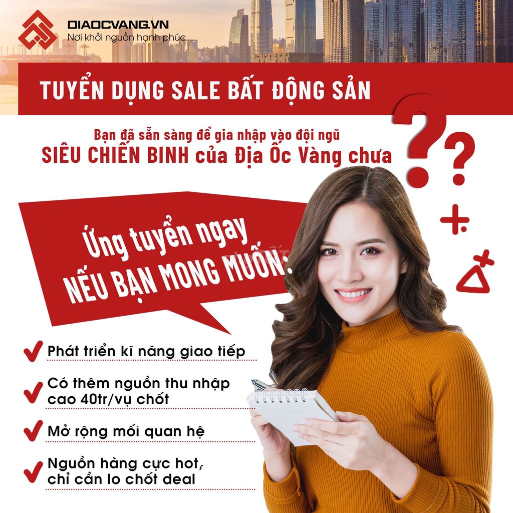 BĐS Địa Ốc Vàng - 𝐓𝐇𝐎̂𝐍𝐆 𝐁𝐀́𝐎 𝐓𝐔𝐘𝐄̂̉𝐍 𝐃𝐔̣𝐍𝐆