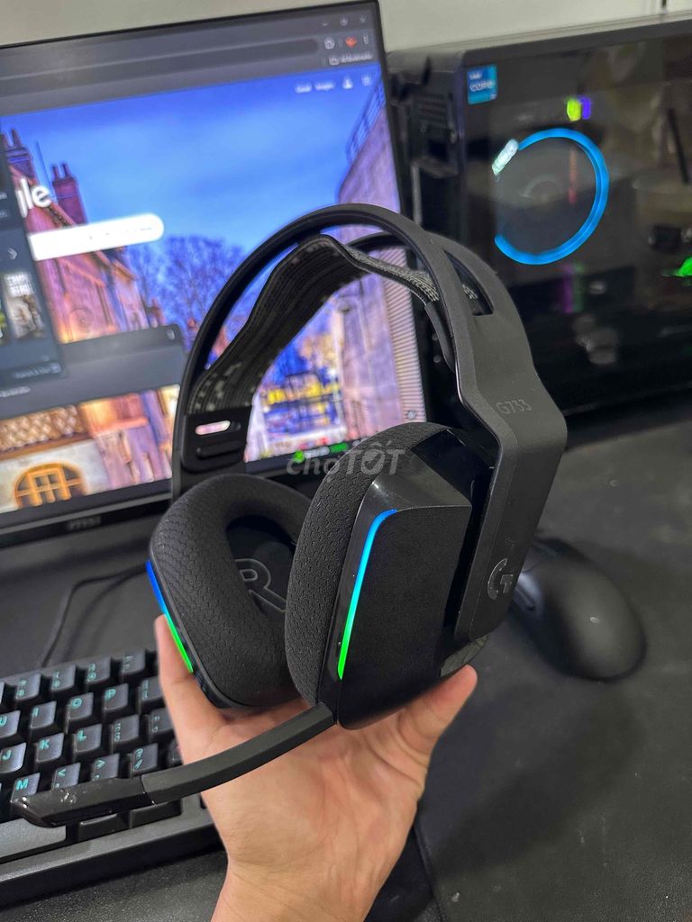 Tai nghe gaming Logitech G733 Đen. Mua bán Tivi, Âm thanh tại Quận Cái Răng Cần Thơ được đăng bởi Hoàng Giang hình 1