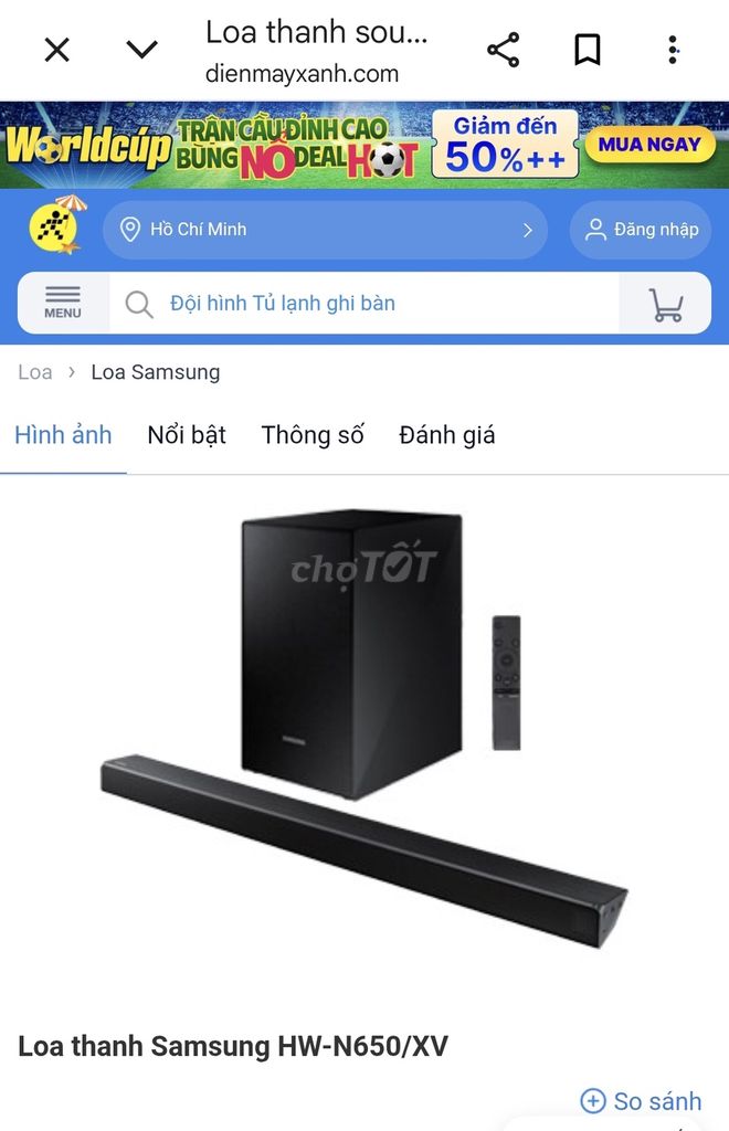 Loa thanh Samsung HW-N650/XV Đen. Mua bán Tivi, Âm thanh tại Thành phố Sóc Trăng Sóc Trăng được đăng bởi Anh thanh hình 1
