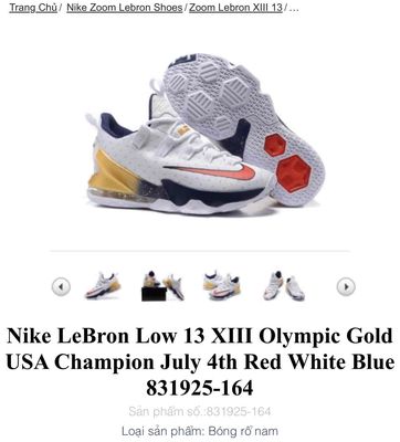 [CHÍNH HÃNG][Mới 90%] Nike Lebron 13 XIII Olympic