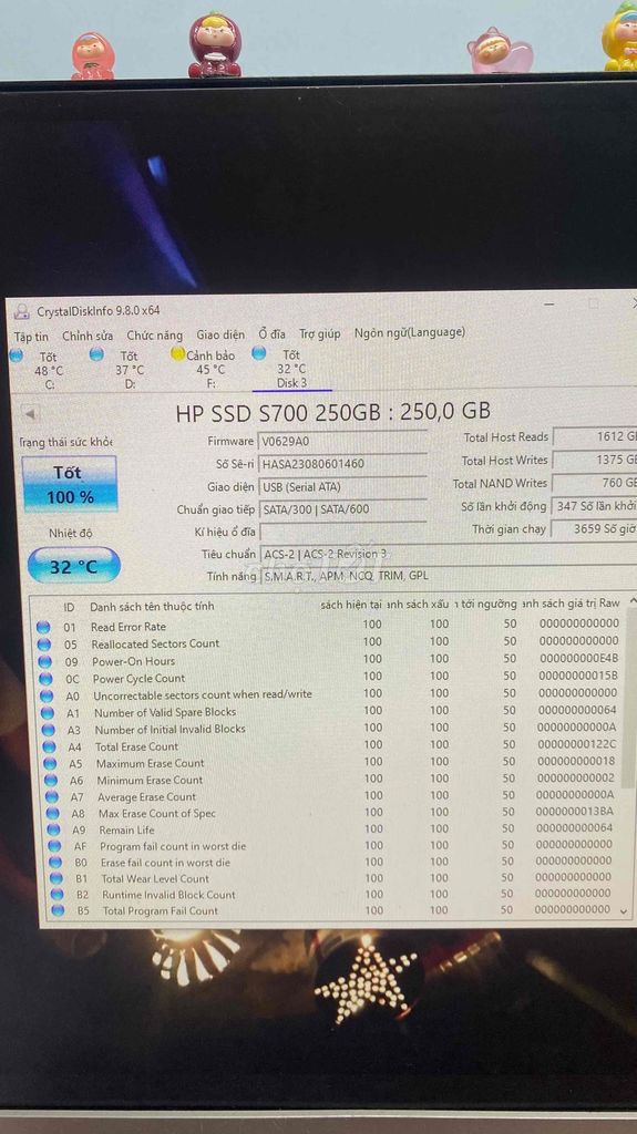 Ổ cứng SSD HP S700 250GB. Mua bán Linh kiện (RAM, Card...) tại Quận Ninh Kiều Cần Thơ được đăng bởi Phạm Bảo Long hình 1
