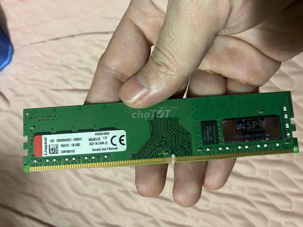 ram kingston 8g bus 2666 đẹp chính hãng