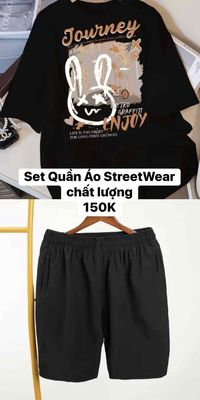 Bộ quần áo Streetwear thun Đen. Mua bán Quần áo tại Quận Bắc Từ Liêm Hà Nội được đăng bởi Trung 