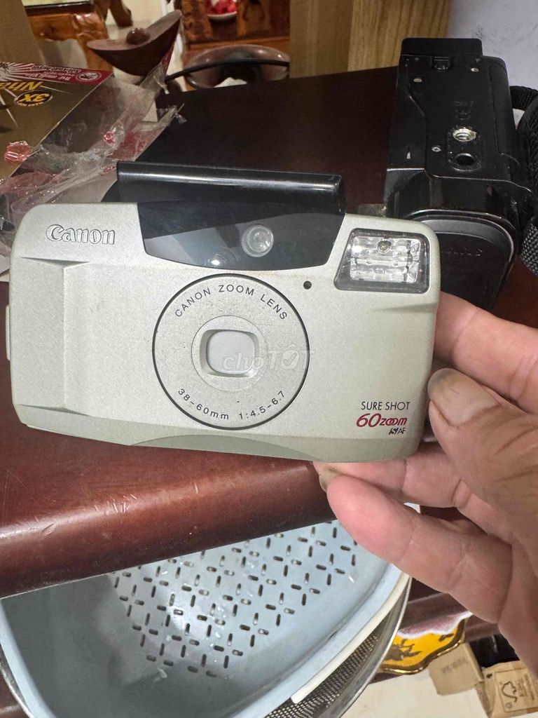 Máy ảnh Canon Sure Shot 60 Zoom Bạc. Mua bán Máy ảnh, Máy quay tại Thành phố Vũng Tàu Bà Rịa - Vũng Tàu được đăng bởi Đồ Điện Tử Gia Đình Vũng Tàu hình 1