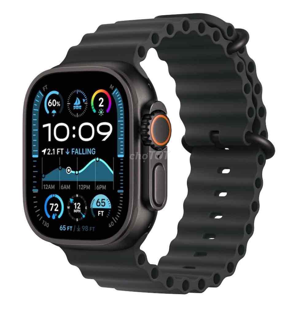 Apple Watch Ultra 2 Titan đen dây Ocean Black VN