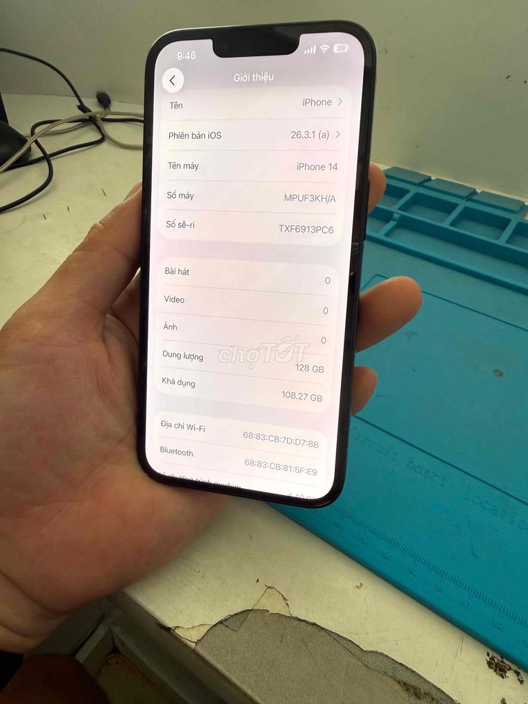 Apple iPhone 14 128GB Đen. Mua bán Điện thoại tại Huyện Thuỷ Nguyên Hải Phòng được đăng bởi Hùng Nguyễn THP store hình 1