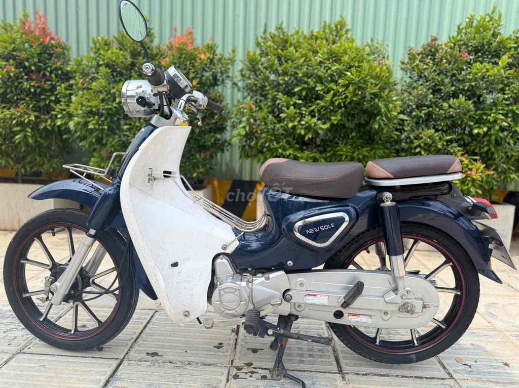 Мопед Cub 50cc New Sole 2022, сине-белый