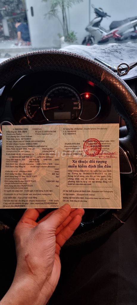 Mitsubishi Attrage 2022 Trắng 55161 km. Mua bán Ô tô tại Thành phố Dĩ An Bình Dương được đăng bởi bach ho hình 5