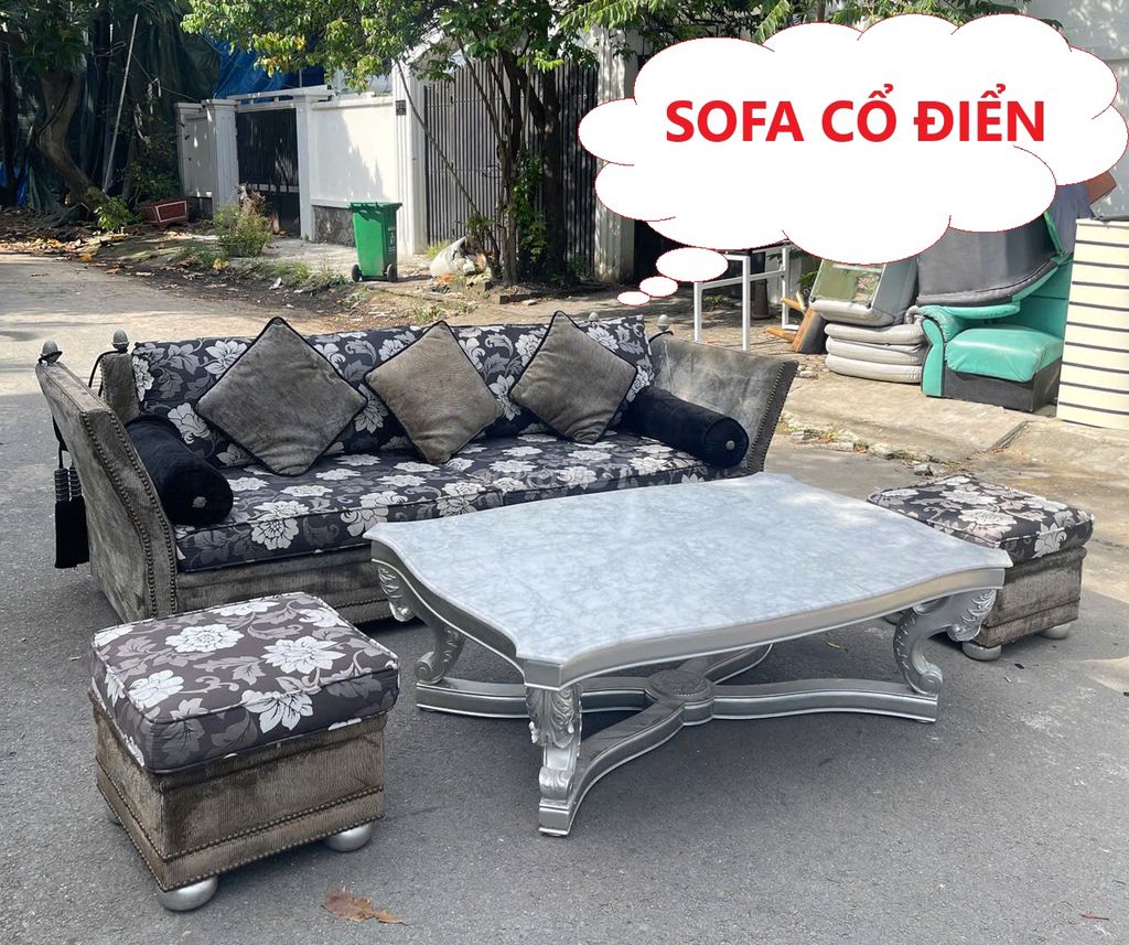 Sofa cổ điển, ghế sofa phòng khách nhập khẩu