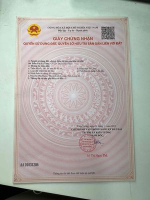 Bán đất Quốc lộ 62 Kiến Tường - Long An cũ