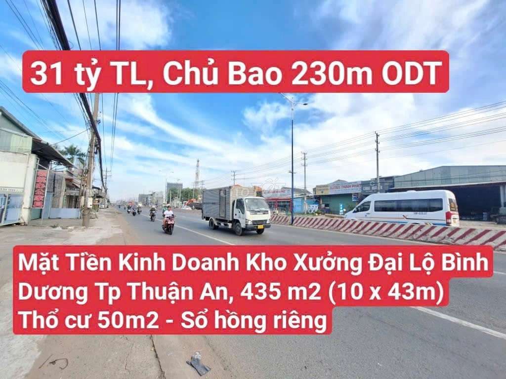 🆘 Mặt Tiền Kho Xưởng Showroom Đại Lộ Bình Dương, Thuận Giao, Thuận An