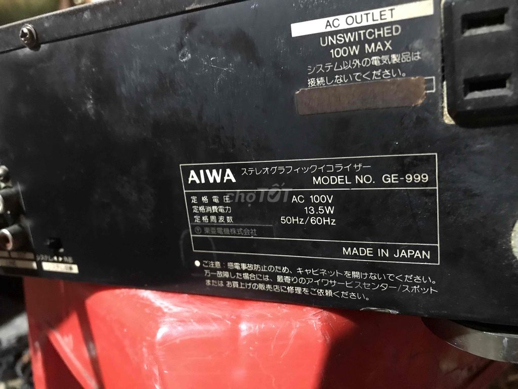 bán lọc xì AIWA GE-999 như hình. Mua bán Tivi, Âm thanh tại Quận Gò Vấp Tp Hồ Chí Minh được đăng bởi trần Đức phương hình 5