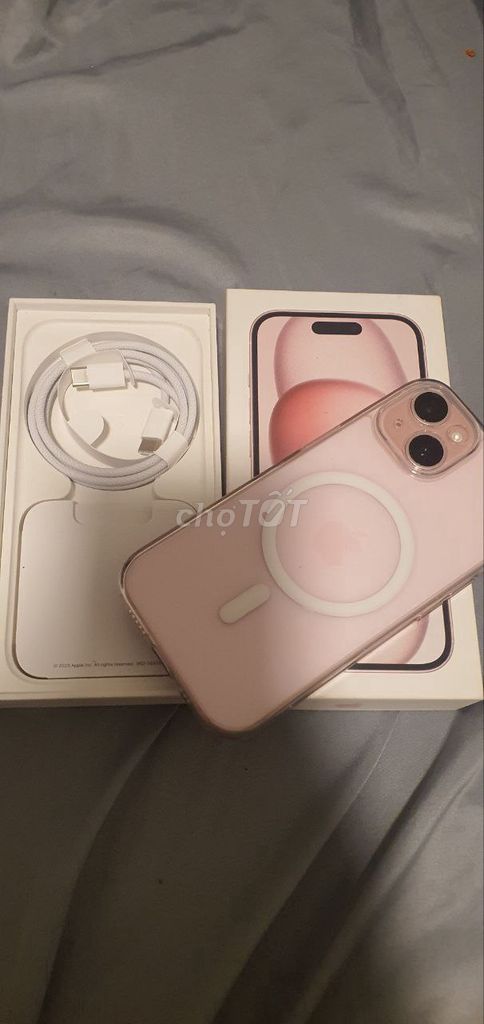 iPhone 15 hồng 128Gb bản VN/A