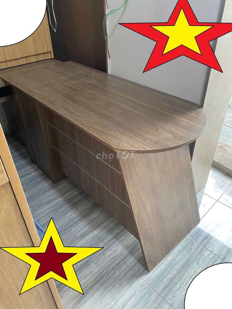 BÀN LÀM VIỆC VĂN PHÒNG & BÀN VÁN MDF DÀI 140CM