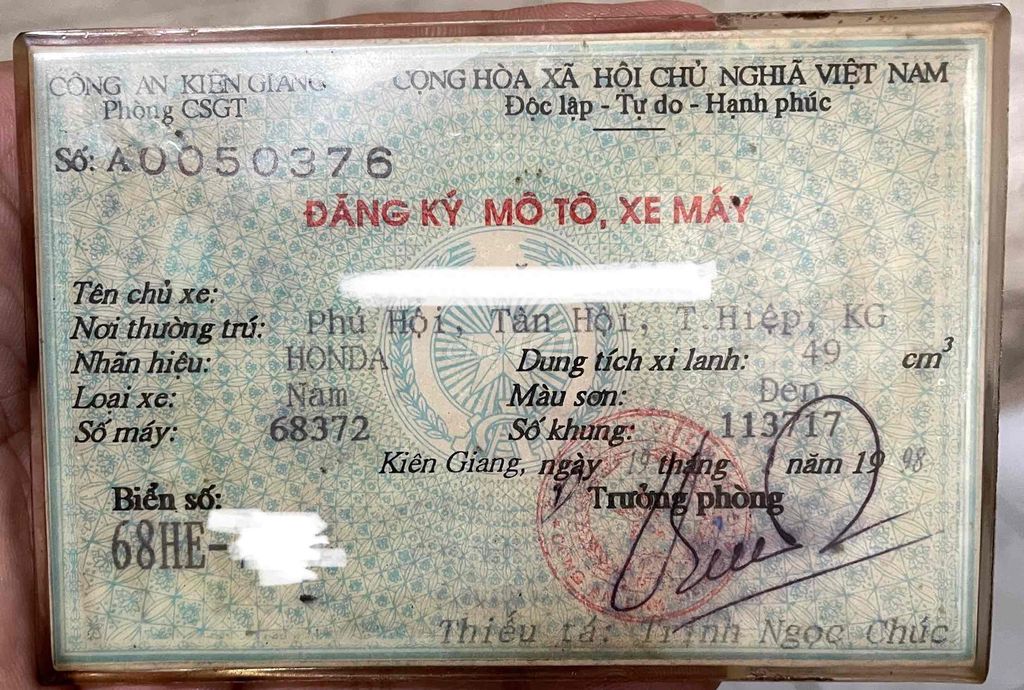 Honda CD 67 Bạc 100cc. Mua bán Xe máy tại Huyện Cờ Đỏ Cần Thơ được đăng bởi Khiem hình 4