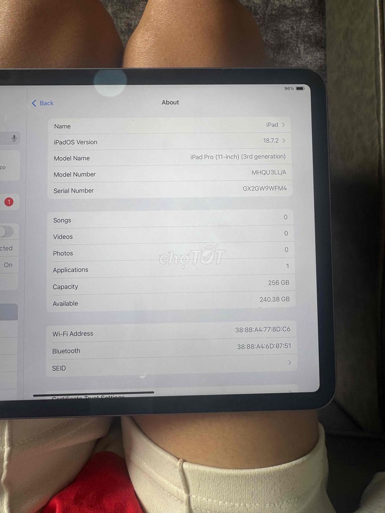 Apple iPad Pro M1 11 inch 256GB. Mua bán Máy tính bảng tại Huyện Thanh Trì Hà Nội được đăng bởi minh duc hình 1